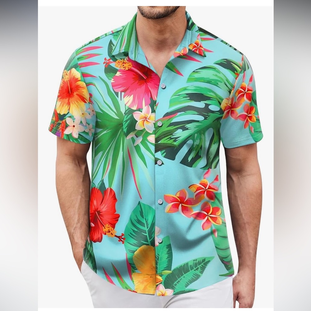 Tropical Floral Men's Shirt